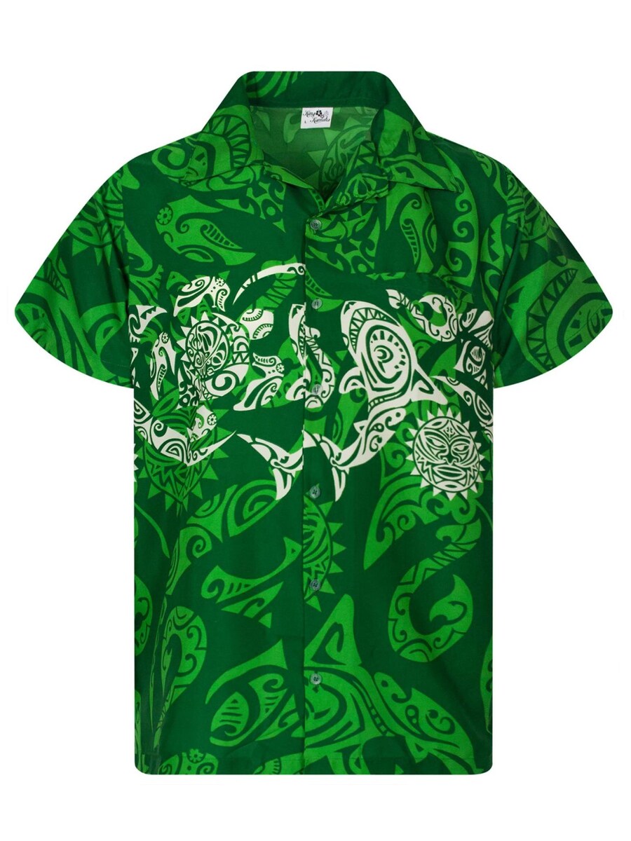 

Рубашка King Kameha Maori Chest, зеленый