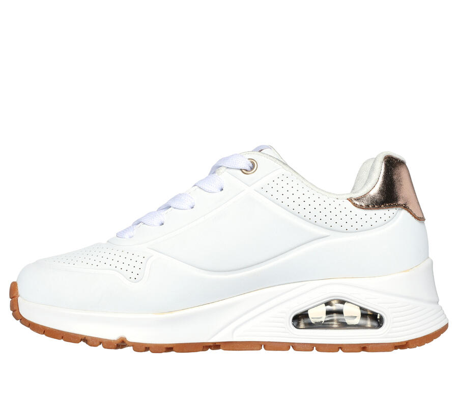 SKECHERS Детские кроссовки UNO GEN1 SHIMMER AWAY белые — фото 4
