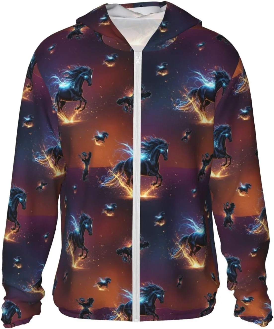 

Supdreamc Unisex UPF 50+ легкая худи с длинным рукавом на молнии