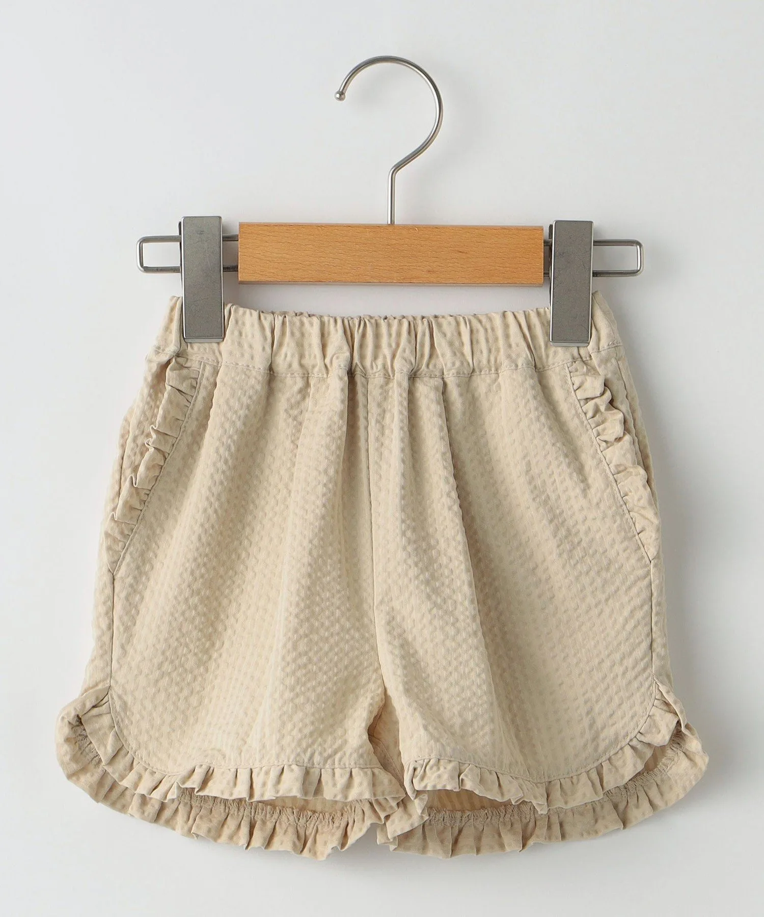 Детские шорты SHIPS: 80-90 см / <Влагоотводящие> с оборками SHIPS KIDS, Beige