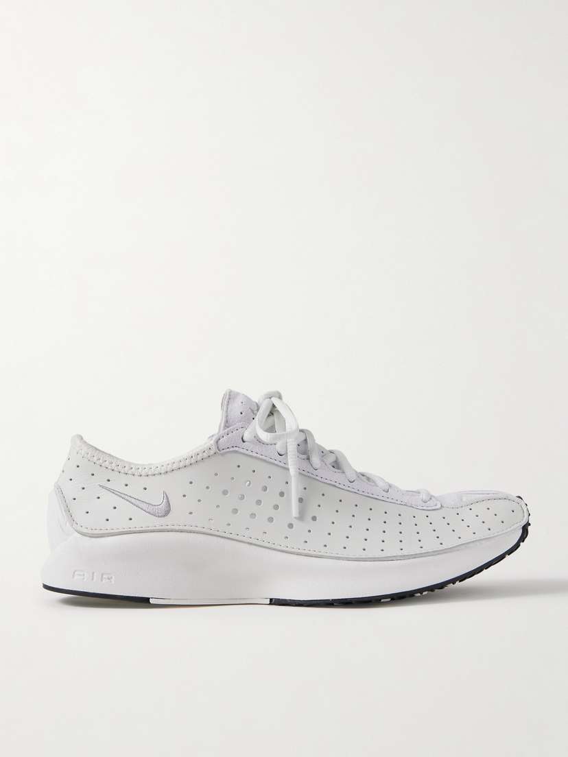 Кроссовки Air superfly из замши и перфорированной кожи Nike, белый