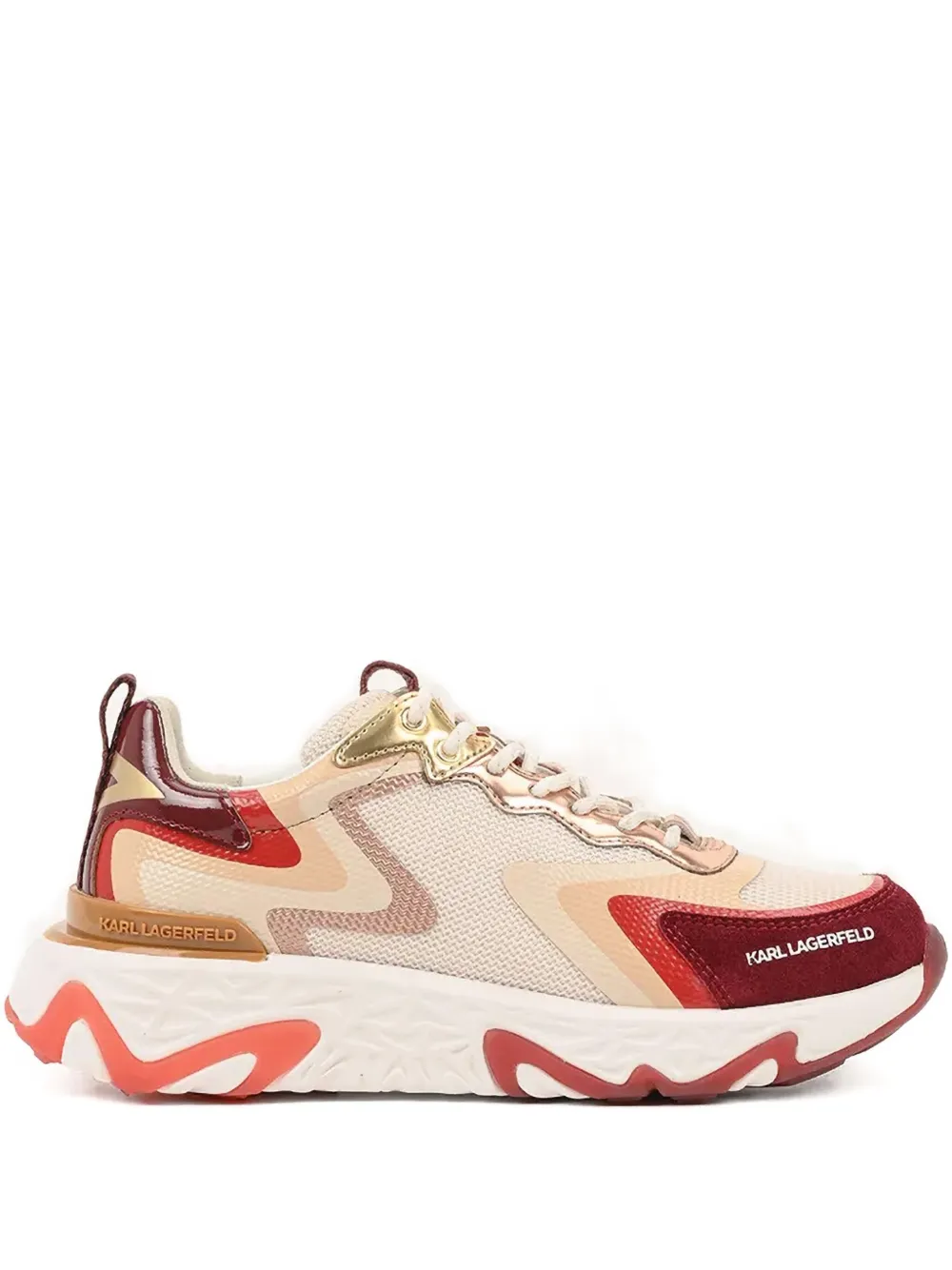 

Массивные кроссовки с эффектом металлик Karl Lagerfeld, нейтральный