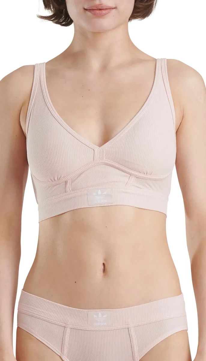 

Бюстье Adidas Originals "Flex Ribbed Cotton", очень мягкое на ощупь, не трется и не скатывается, цвет Peach Whip