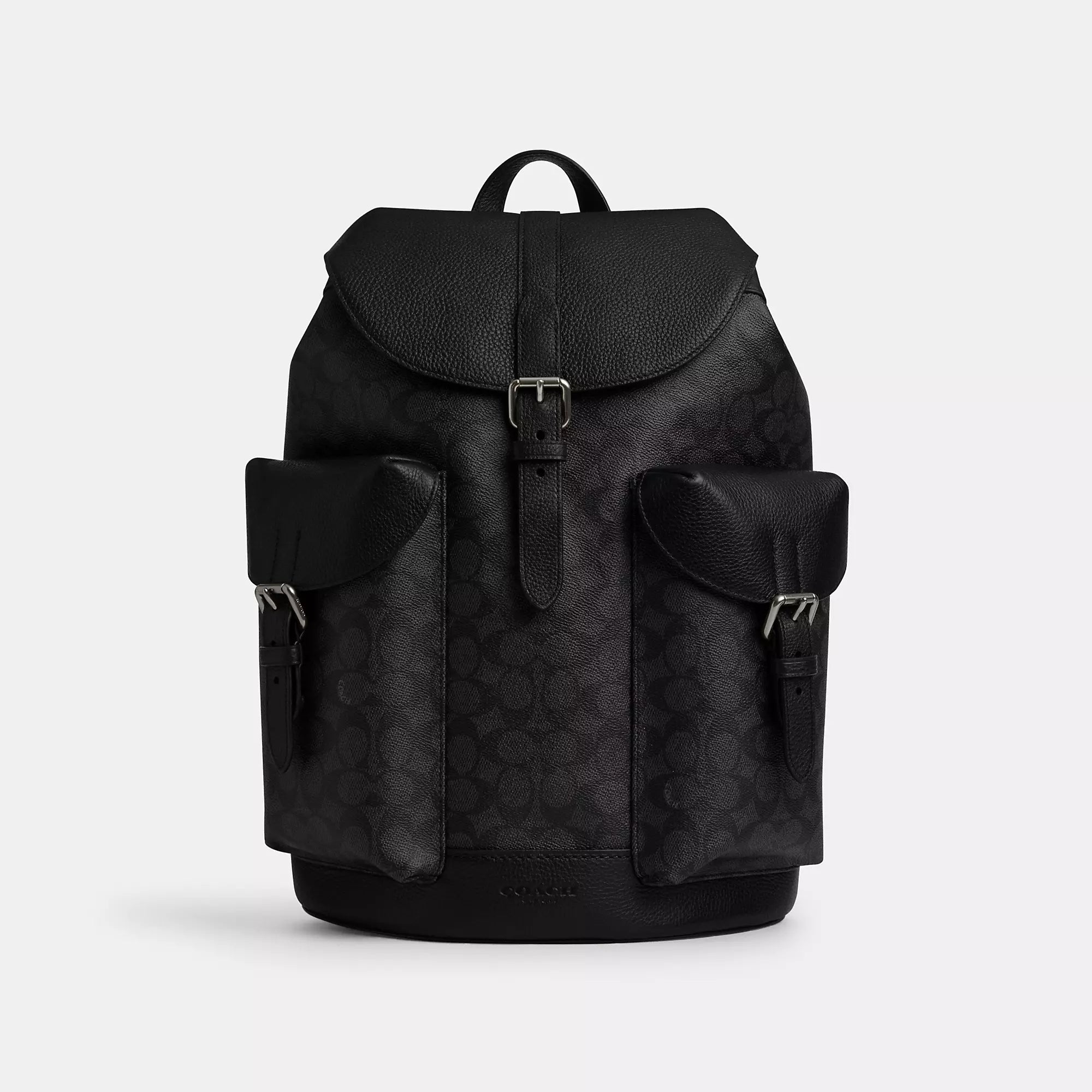 

Рюкзак Coach Outlet Warner из фирменной ткани, бронзовый/угольный/черный