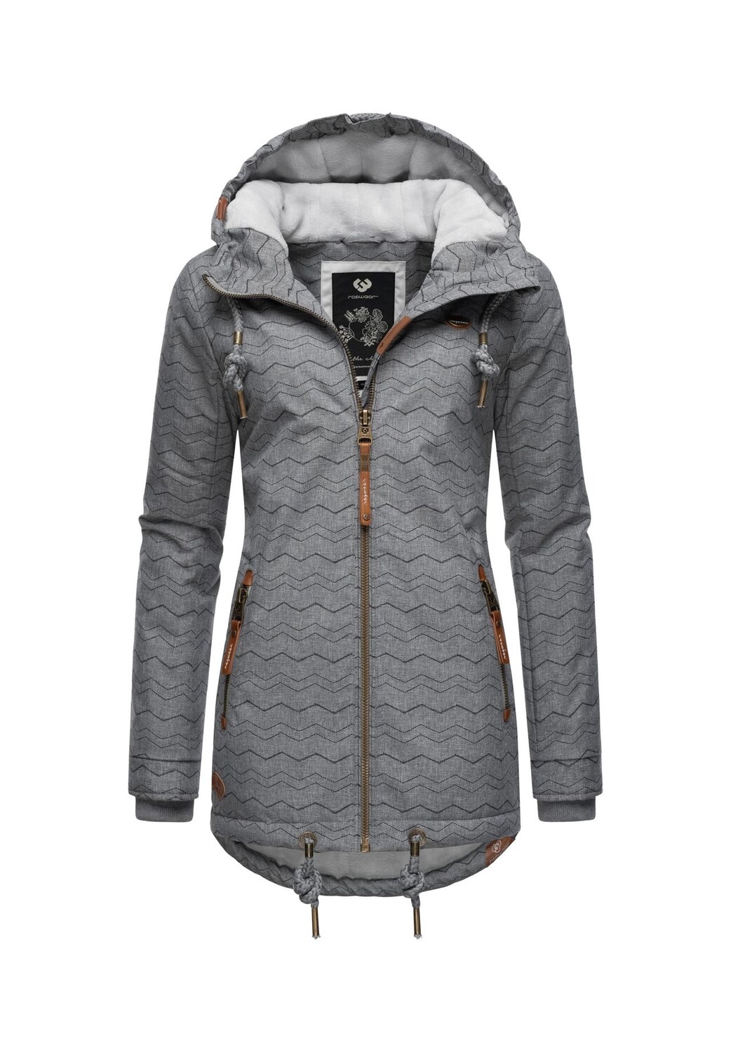 

Зимняя куртка Зузка Зима Ragweartm, цвет Grey Zig