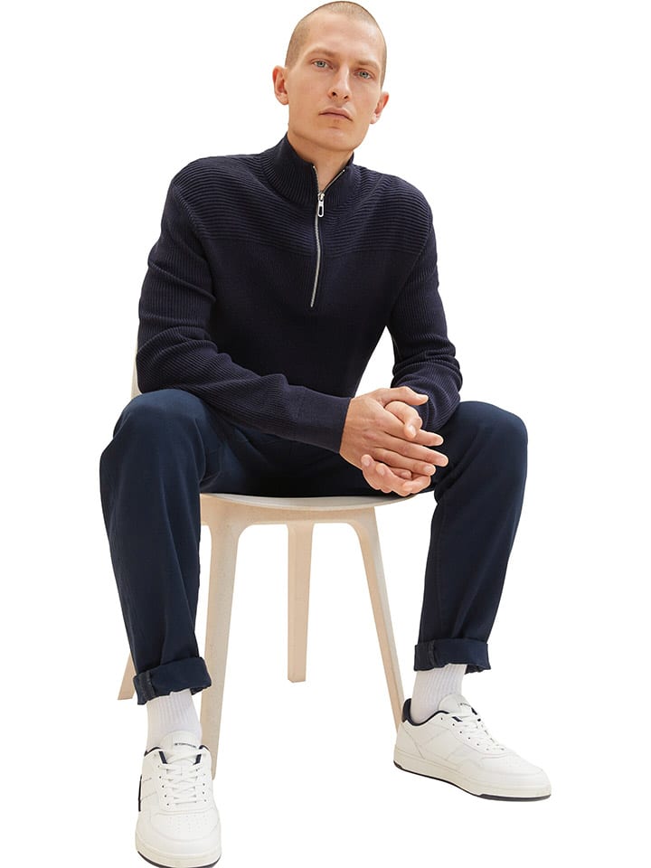 

Tom Tailor Темно-синий свитер