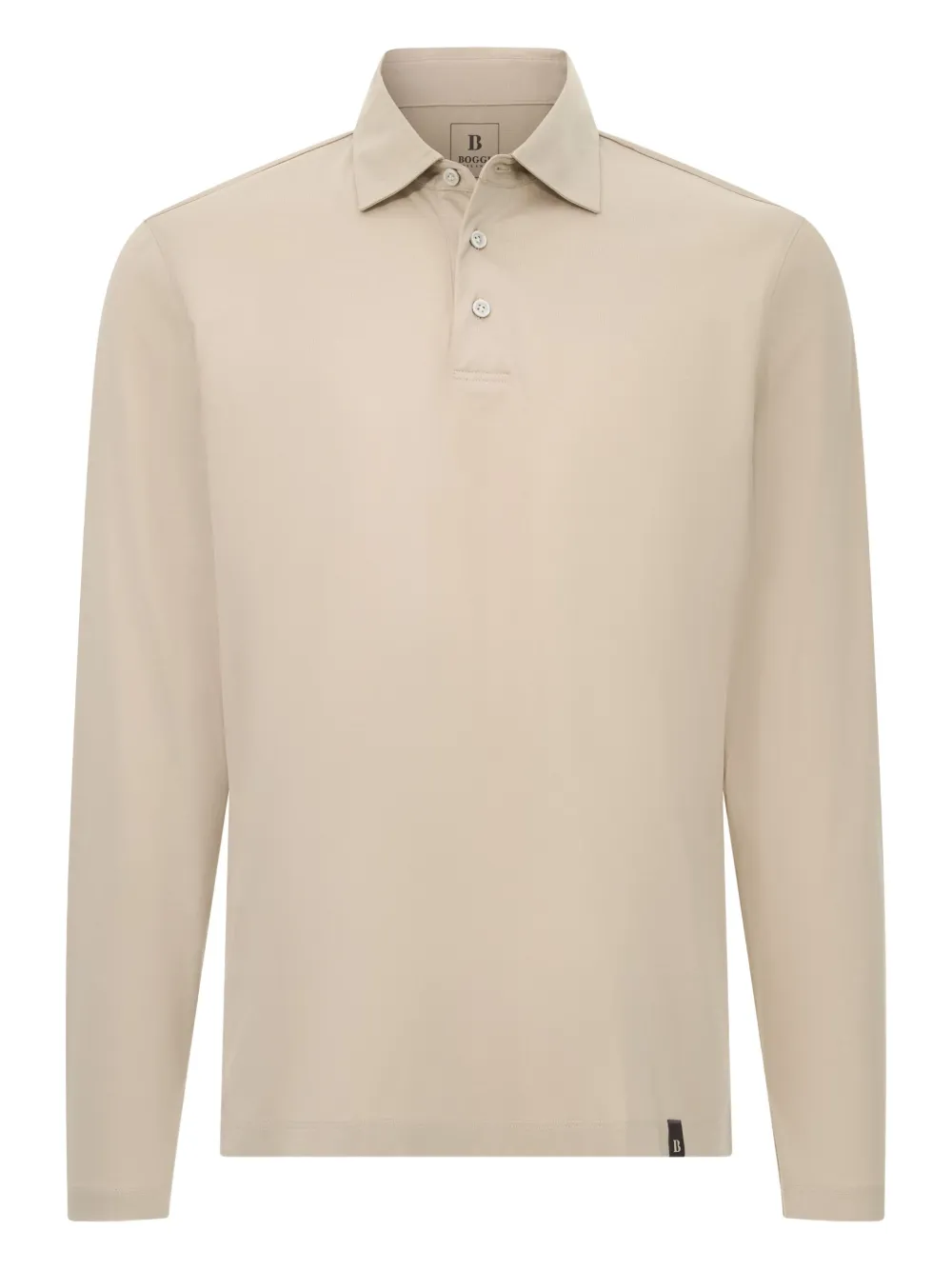 

Поло из смеси хлопка и шелка Boggi Milano, нейтральный