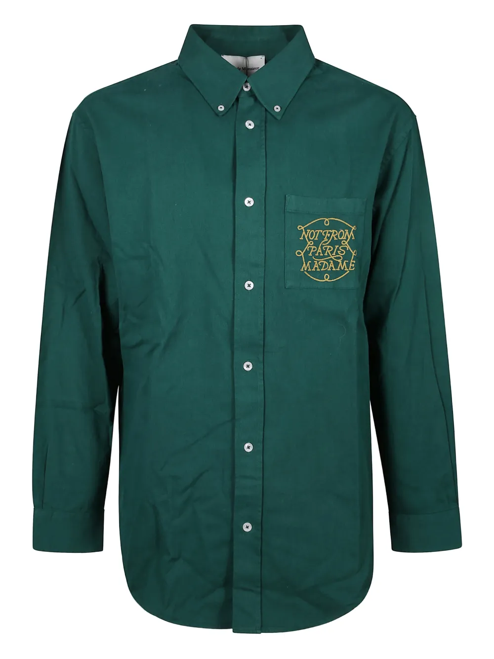 

Рубашка La Chemise с надписью Drôle De Monsieur, зеленый