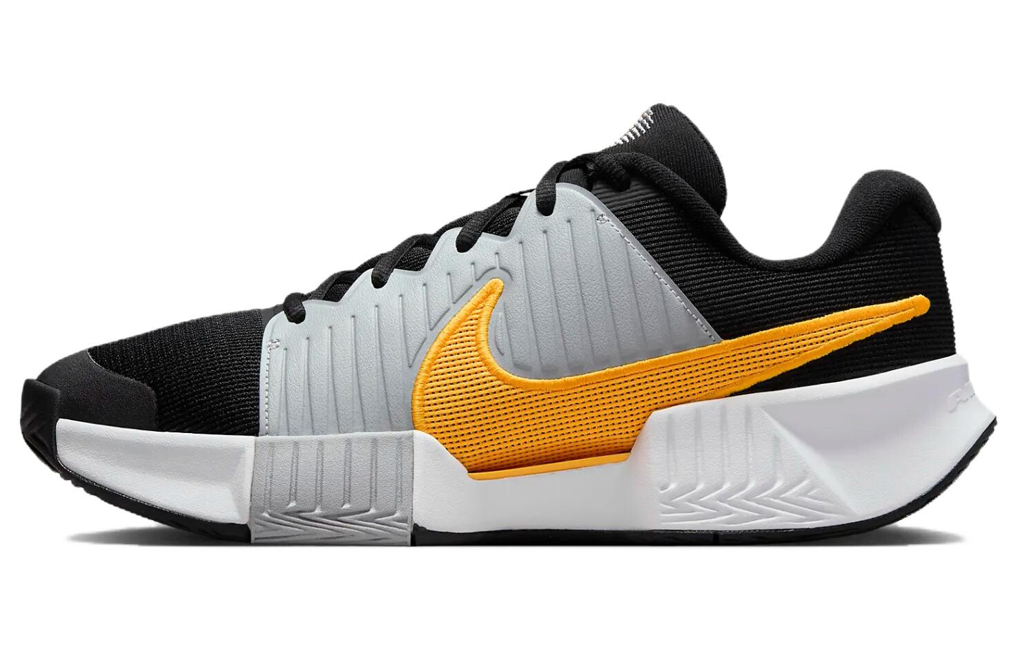 

Кроссовки Nike Zoom GP Challenge Pro 'Black Laser Orange', черный/серый/желтый