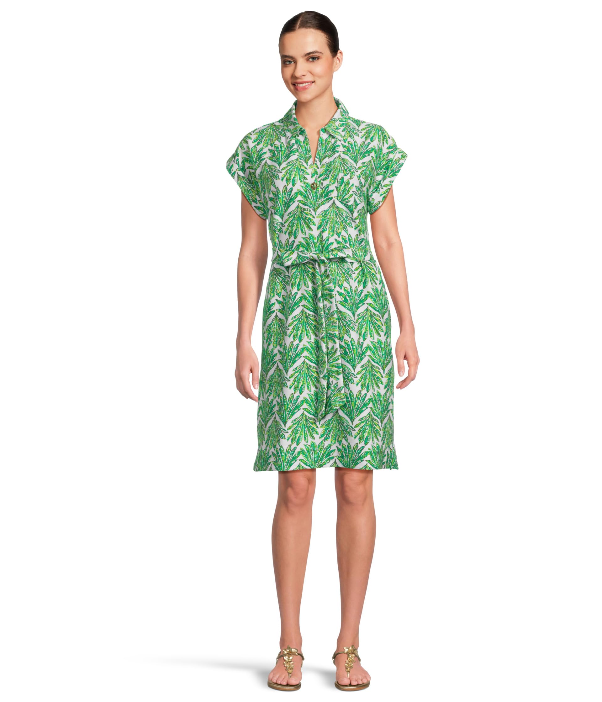 

Платье Lilly Pulitzer Emersyn Dress, цвет Kitts Green Crossgrain Shady Babe