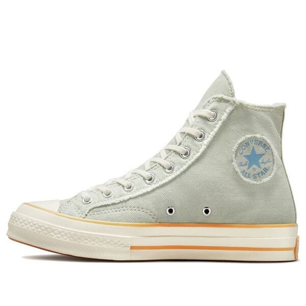 

Кроссовки chuck 70 high 'washed denim' Converse, зеленый