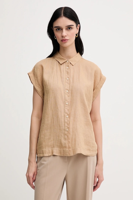 

Льняная рубашка United Colors Of Benetton, зеленый