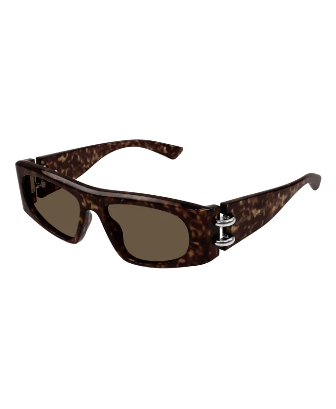 

Стильные солнцезащитные очки am0471s Alexander Mcqueen, коричневый