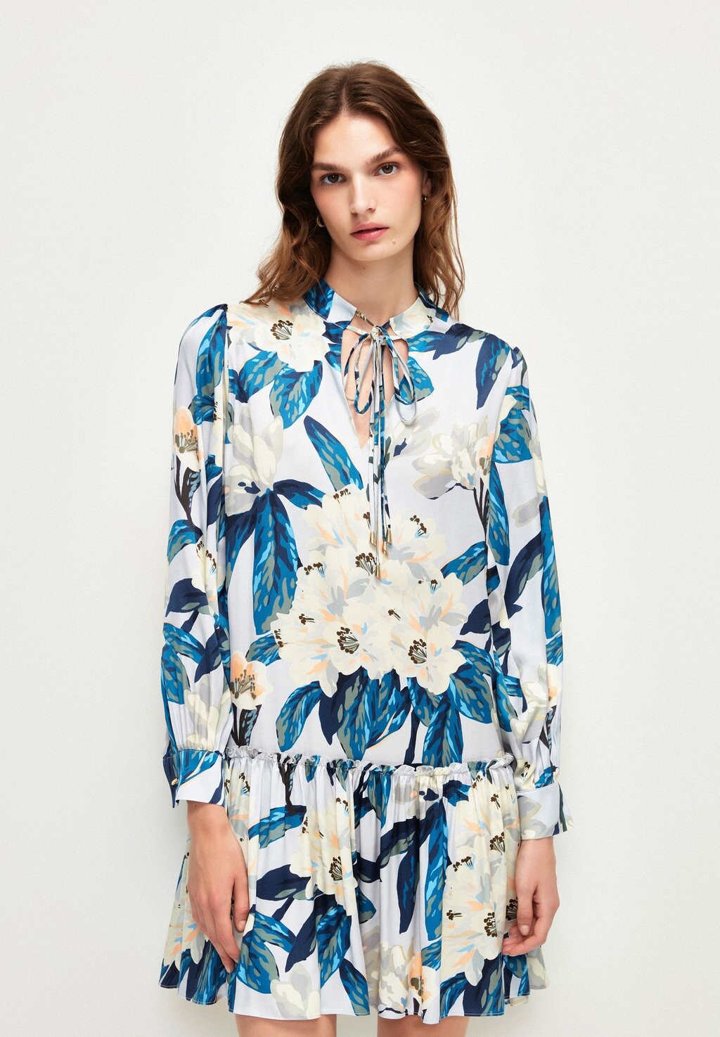 

Платье летнее Rutte Detailed Midi adL, цвет printed blue