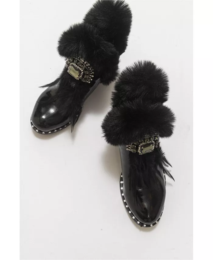 Полина меховые сапоги (женские) Prologue Shoes, черный — фото 2
