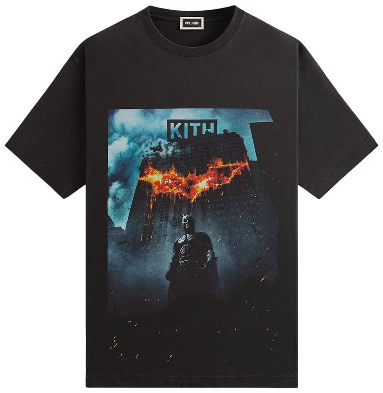 

Футболка Kith x Batman Dark Knight International Vintage Tee 'Black', черный