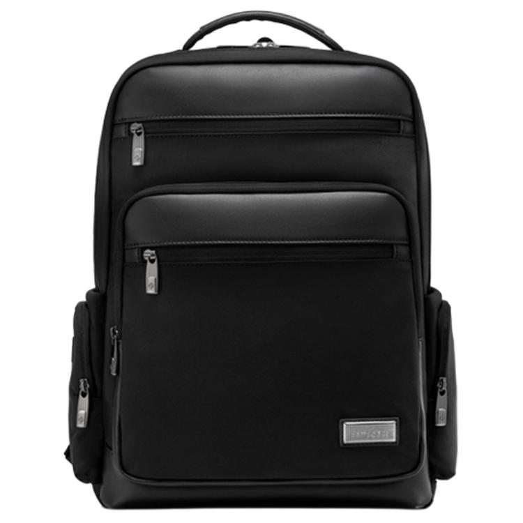 

Samsonite Кожаный рюкзак средний мужской черный