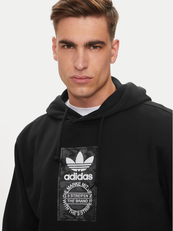Свитшот regular fit Camo Label IZ2513 Adidas, черный — фото 4