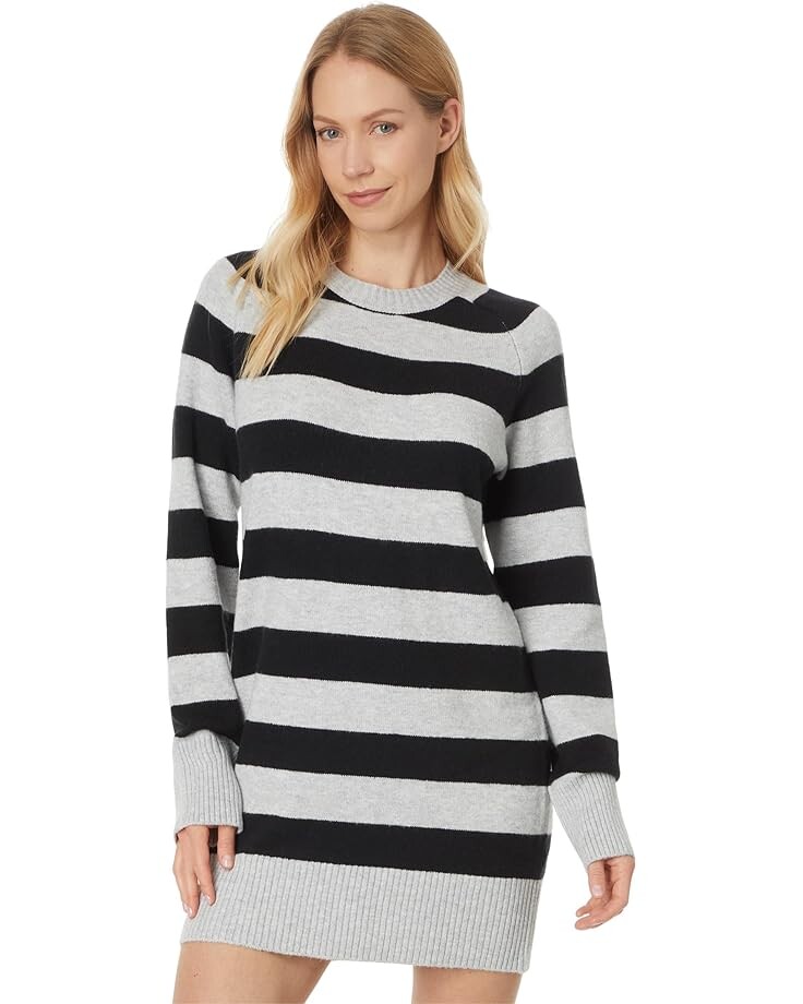 

Платье Sanctuary So Soft Sweater Dress, цвет Heather Grey/Black Stripe