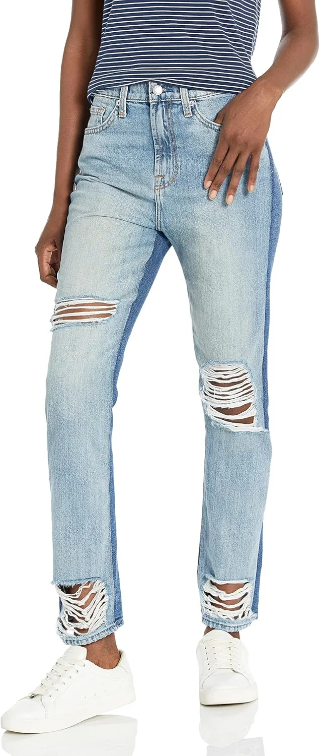 

7 For All Mankind Женские джинсы Straight Fit Ankle Distressed - 50/50 Denim в цвете Seaward