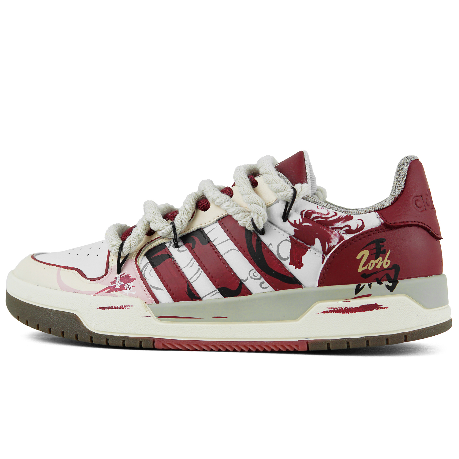 

Adidas Neo Entrap Dark Horse Zhao Nian Абразивоустойчивые низкие кроссовки для скейтбординга Unisex белый серый