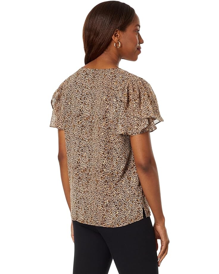 

Блуза Vince Camuto V-Neck Tulip Sleeve Blouse, цвет Foxtrot