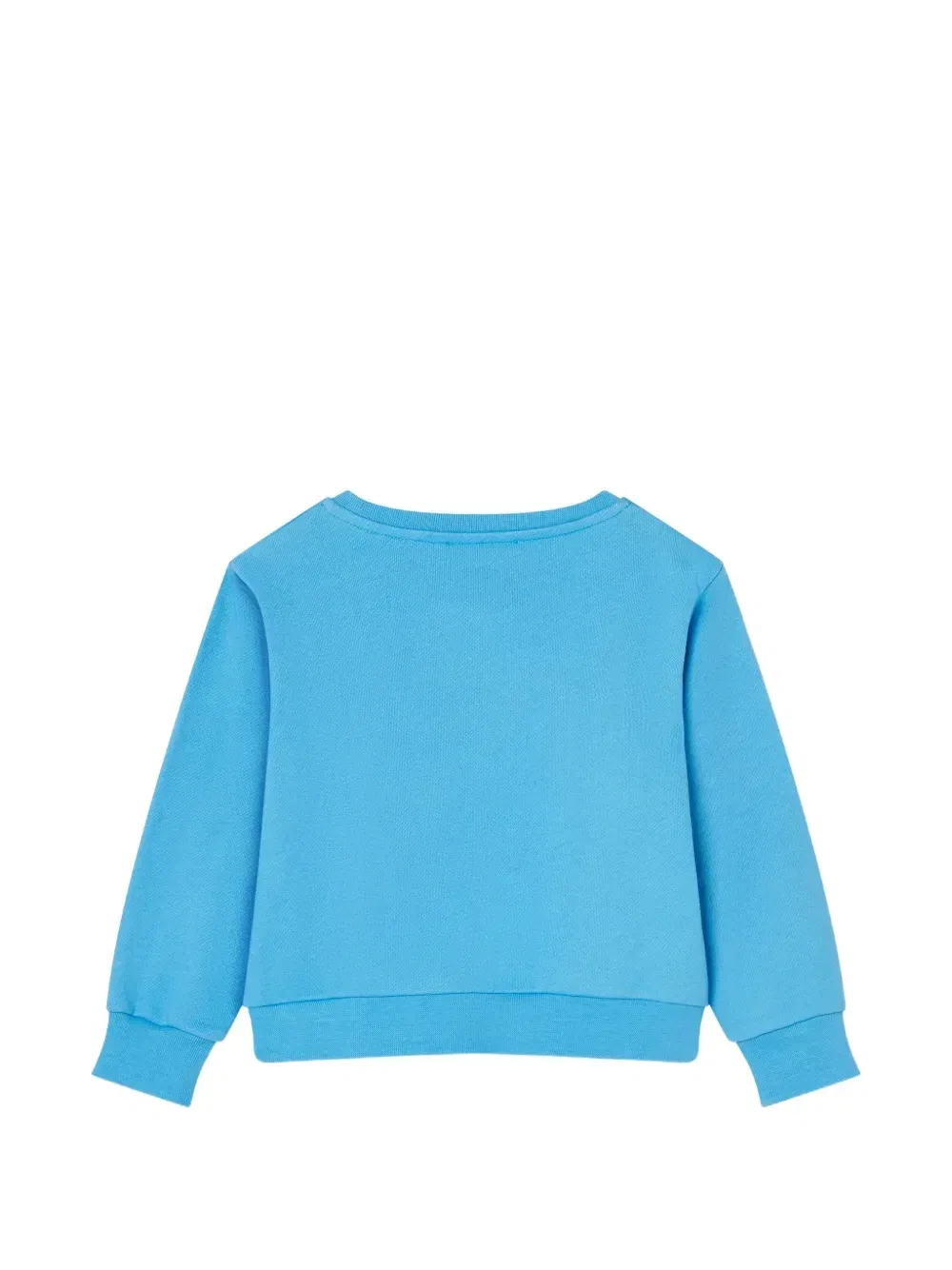 Детская толстовка из хлопкового джерси с принтом Versace Kids, синий — фото 2