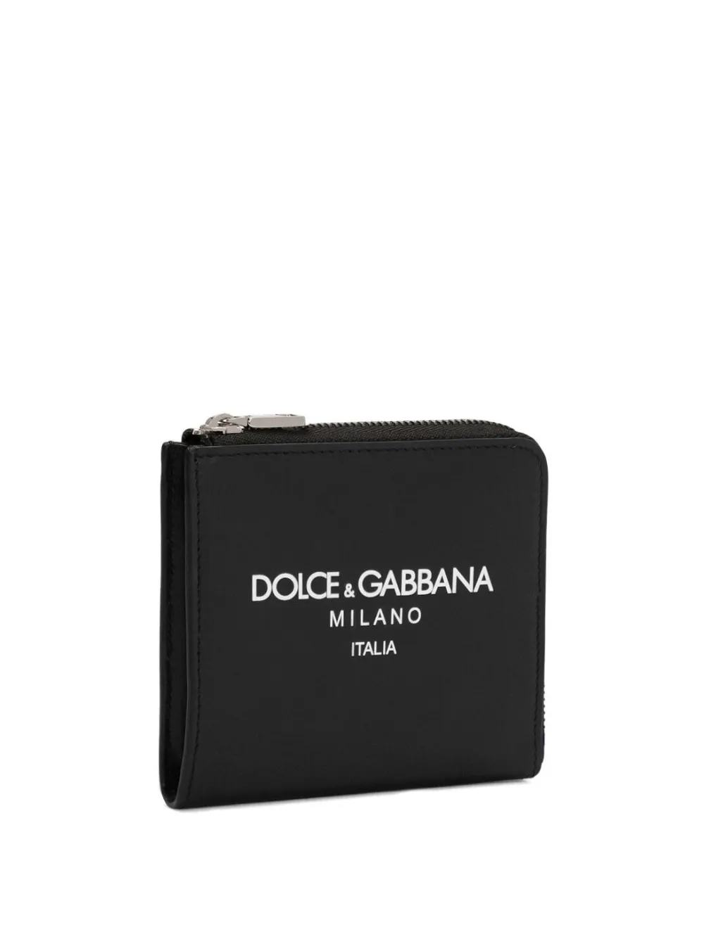Кошелек с круговой молнией и логотипом DOLCE & GABBANA, черный — фото 3