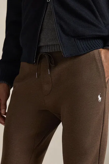 Джоггеры из мягкого хлопка Polo Ralph Lauren, коричневый — фото 4