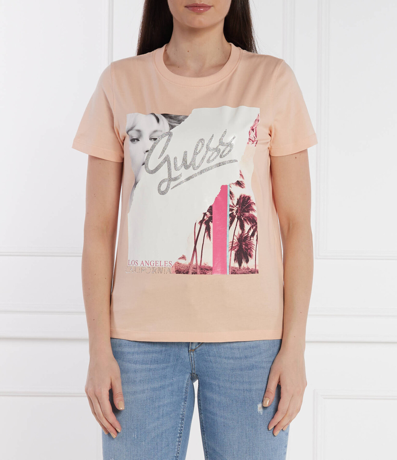 

Футболка GUESS Regular Fit, роза
