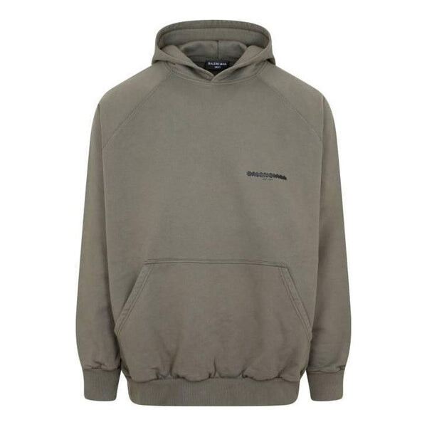 

Толстовка strike 1917 oversized hoodie 'khaki' Balenciaga, хаки