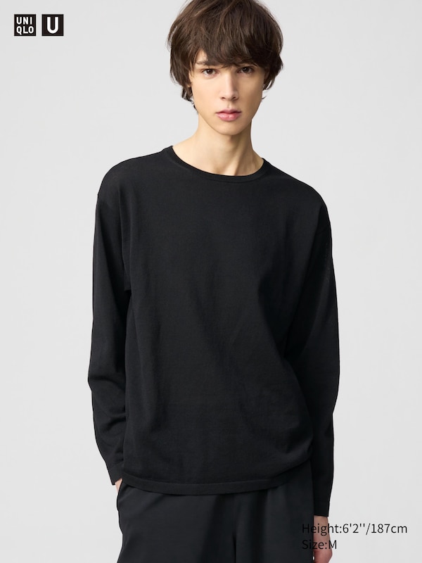 

Джемпер с круглым вырезом Uniqlo, черный