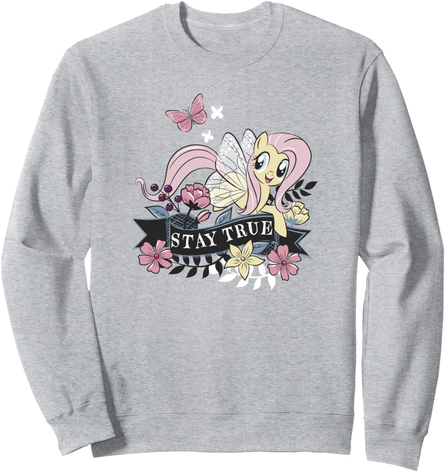 

Толстовка My Little Pony: Friendship Is Magic Fluttershy Stay True, серая, Серый, Толстовка My Little Pony: Friendship Is Magic Fluttershy Stay True, серая