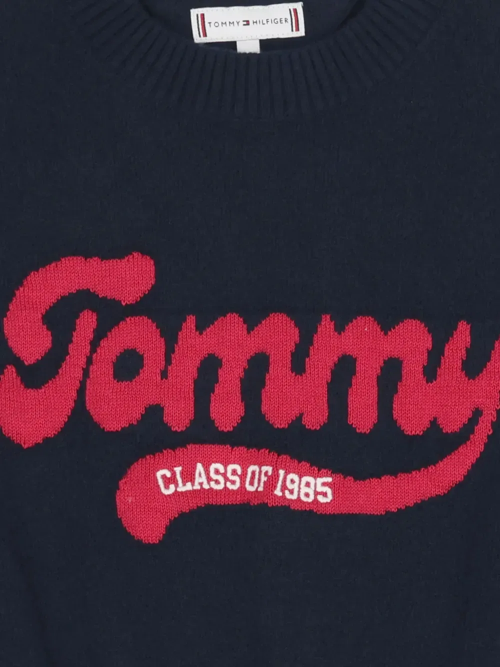 Вязаное платье с логотипом Tommy Hilfiger Junior, синий — фото 3