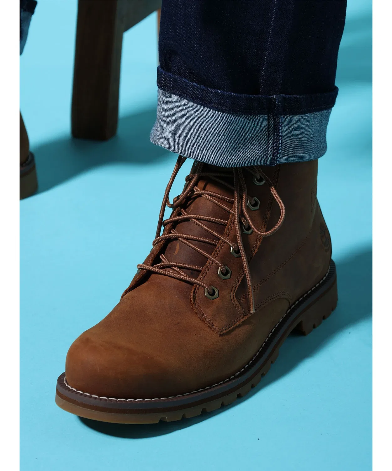 Ботинки мужские Timberland Redwood Falls водонепроницаемые, кожа, цвет тёмно-коричневый — фото 2
