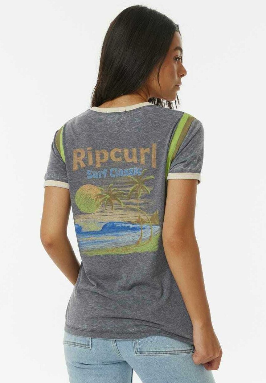 

Футболка с принтом Rip Curl, черный