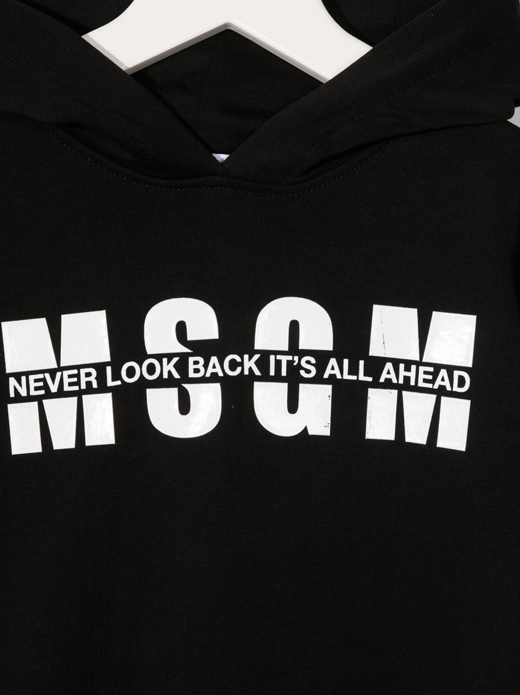 Платье-толстовка с логотипом Msgm Kids, черный — фото 3