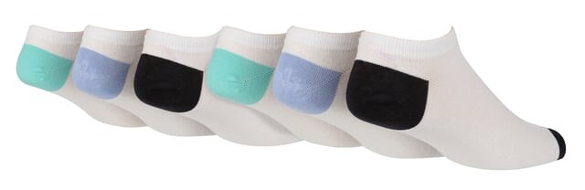 

Низкие носки с защитой от волдырей / синие h&t Wildfeet, белый