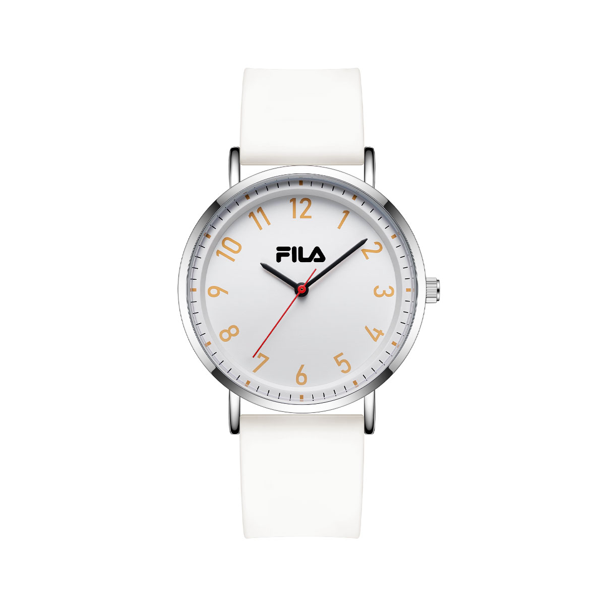 

FILA Часы Wrist Watch Quartz Movement Silicone Strap White Dial Unisex