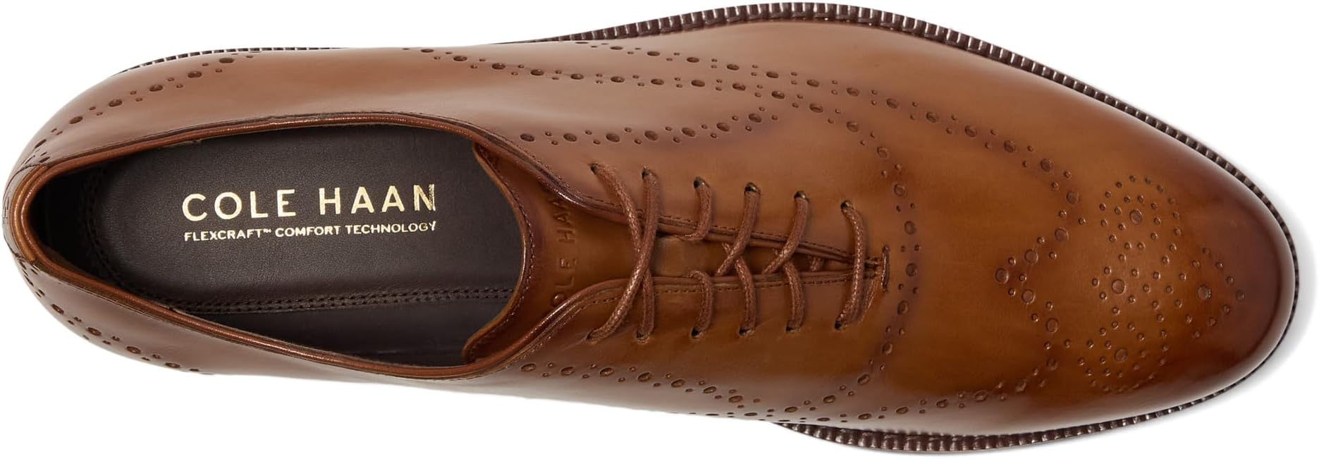 Оксфорды Cole Haan Ledley Grand Brogue Wingtip Oxfords, цвет British Tan/Dark Natural — фото 2