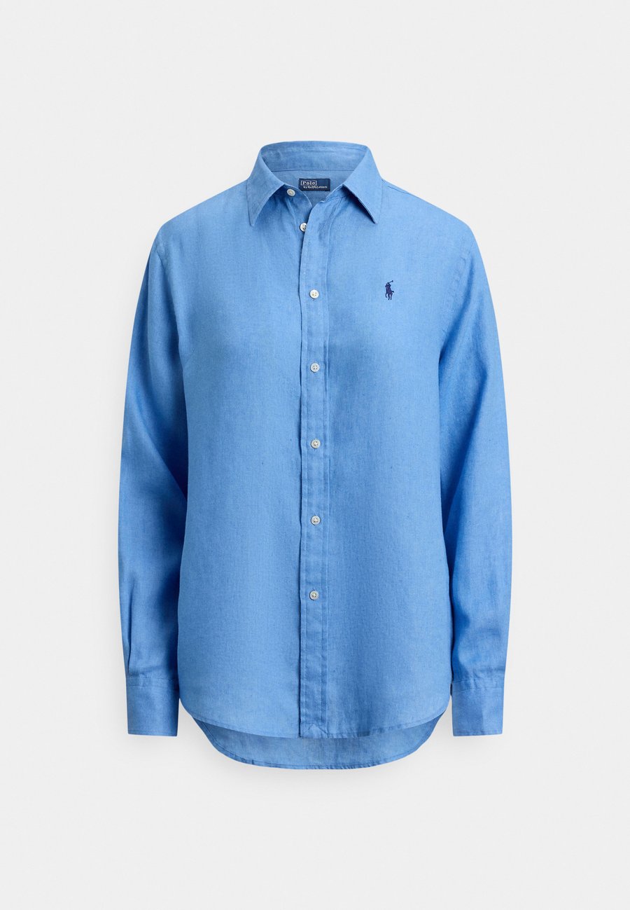 Блуза Polo Ralph Lauren CLASSIC FIT LINEN SHIRT, Blue — фото 4