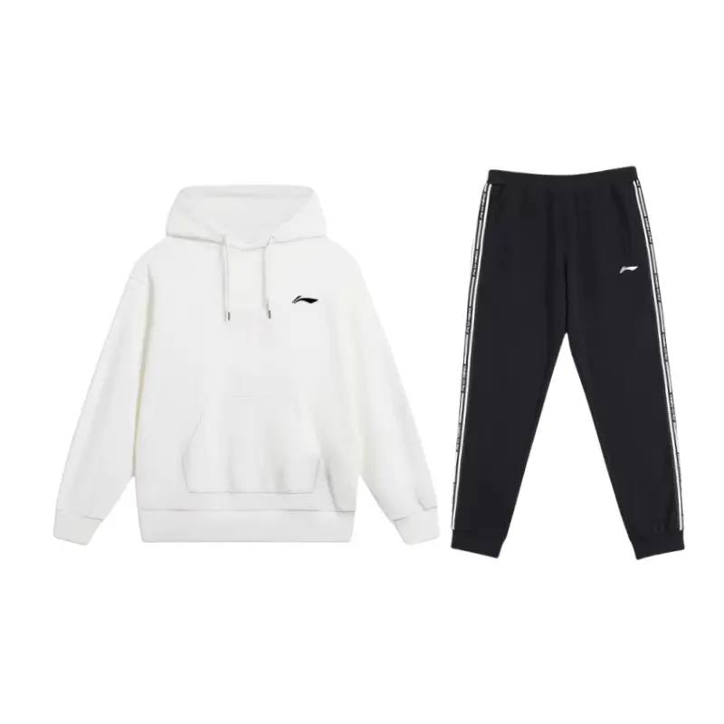 

LiNing Повседневная спортивная одежда унисекс, clothing sets (белый top+черный bottom)