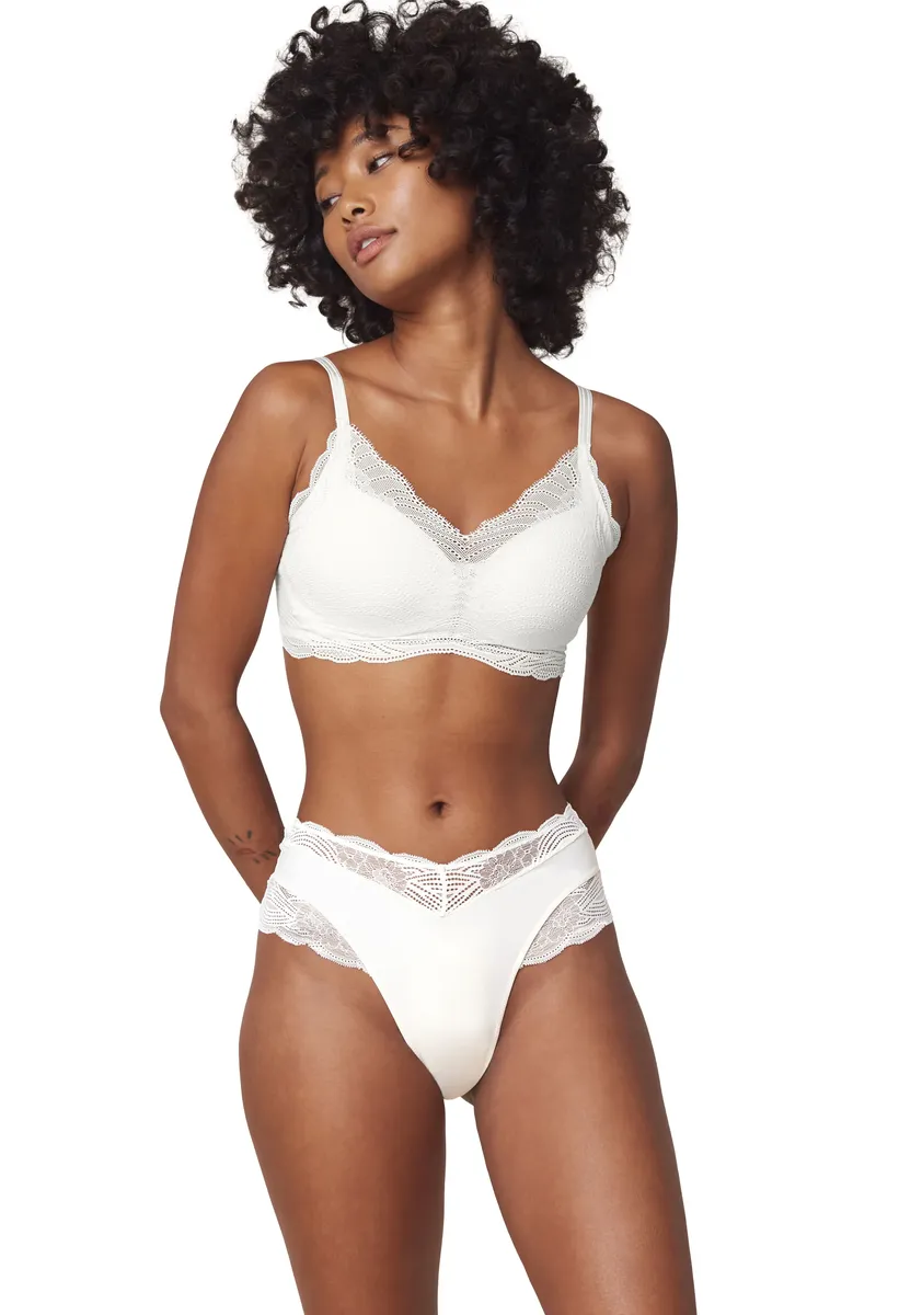 

Трусы Triumph "Lift Smart Bandeau Maxi EX", эластичное кружево, белый