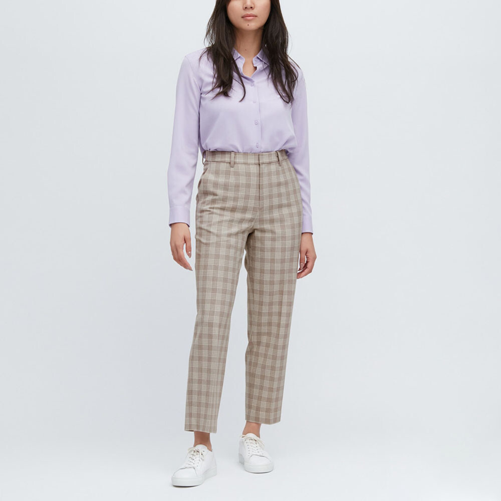 Повседневные брюки женские темно-бежевые Uniqlo — фото 2