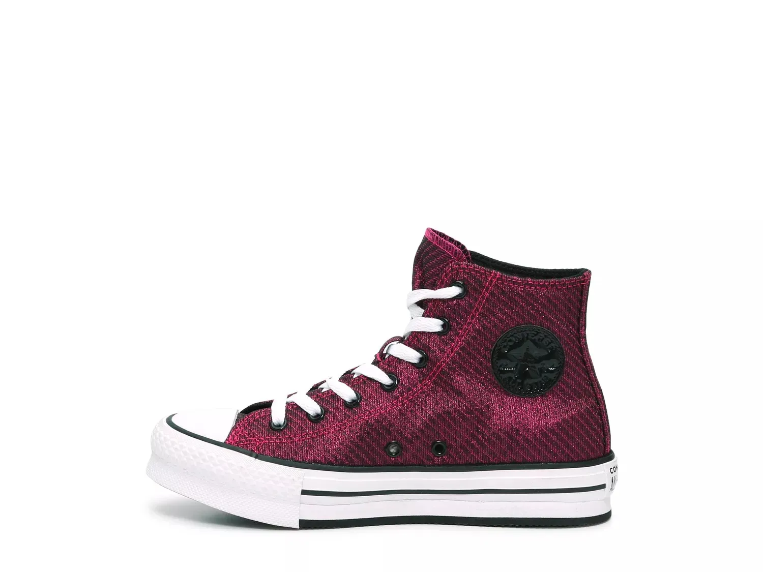 Кроссовки Converse Chuck Taylor All Star Lift Sparkle Platform Sneaker — детские, розовые — фото 3