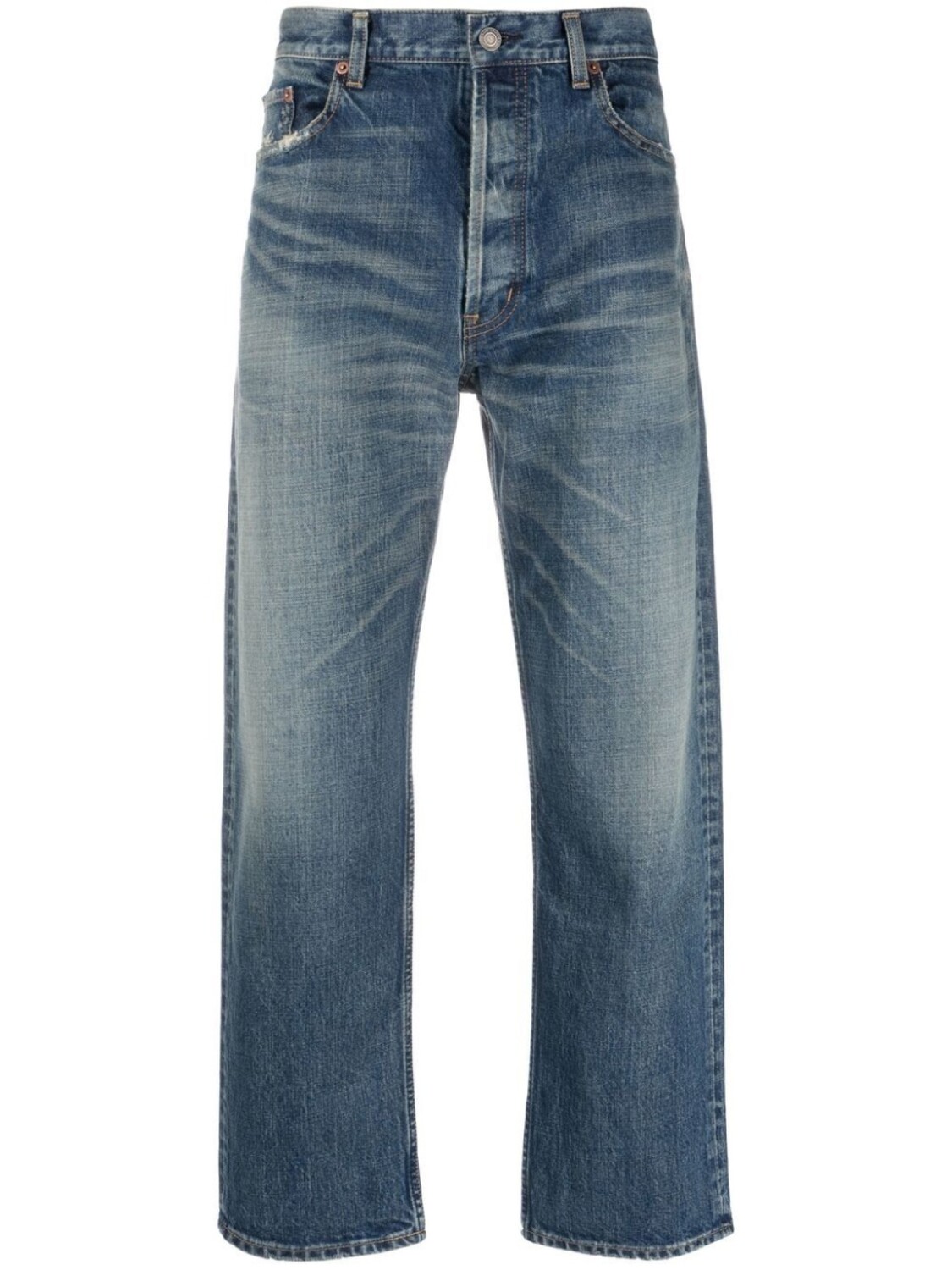 

Saint Laurent джинсы Mick прямого кроя, синий