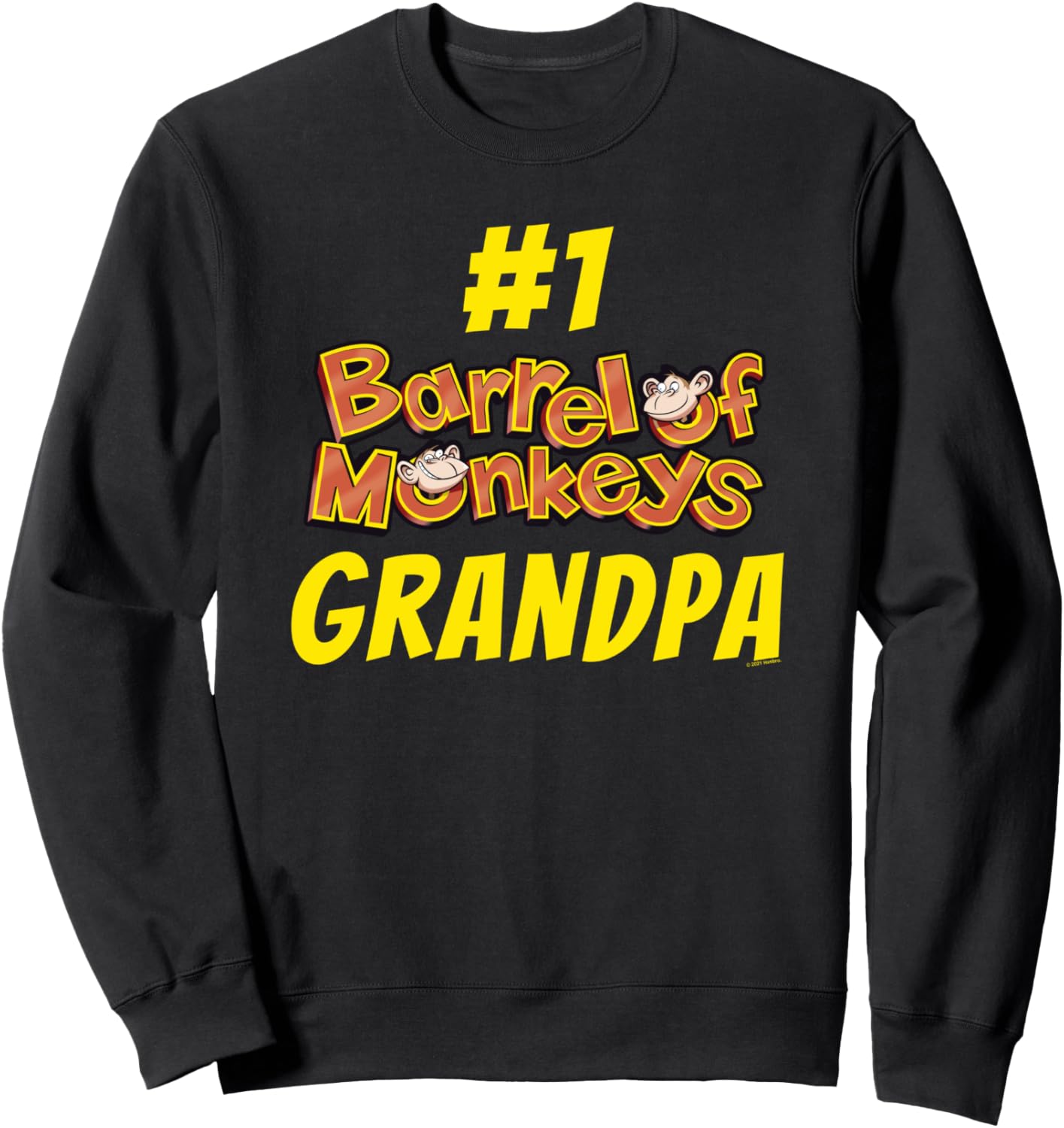 

Толстовка Barrel Of Monkeys Grandparents Day #1 Grandpa, черная