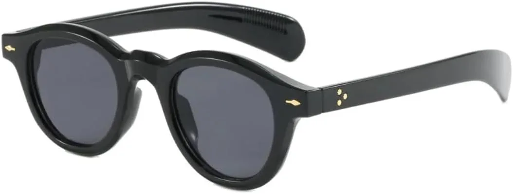 

Солнцезащитные очки с защитой UV400 | Круглая оправа, цветные линзы | Для женщин и мужчин, для занятий спортом на открытом воздухе и путешествий DSVIGF, Black Gray