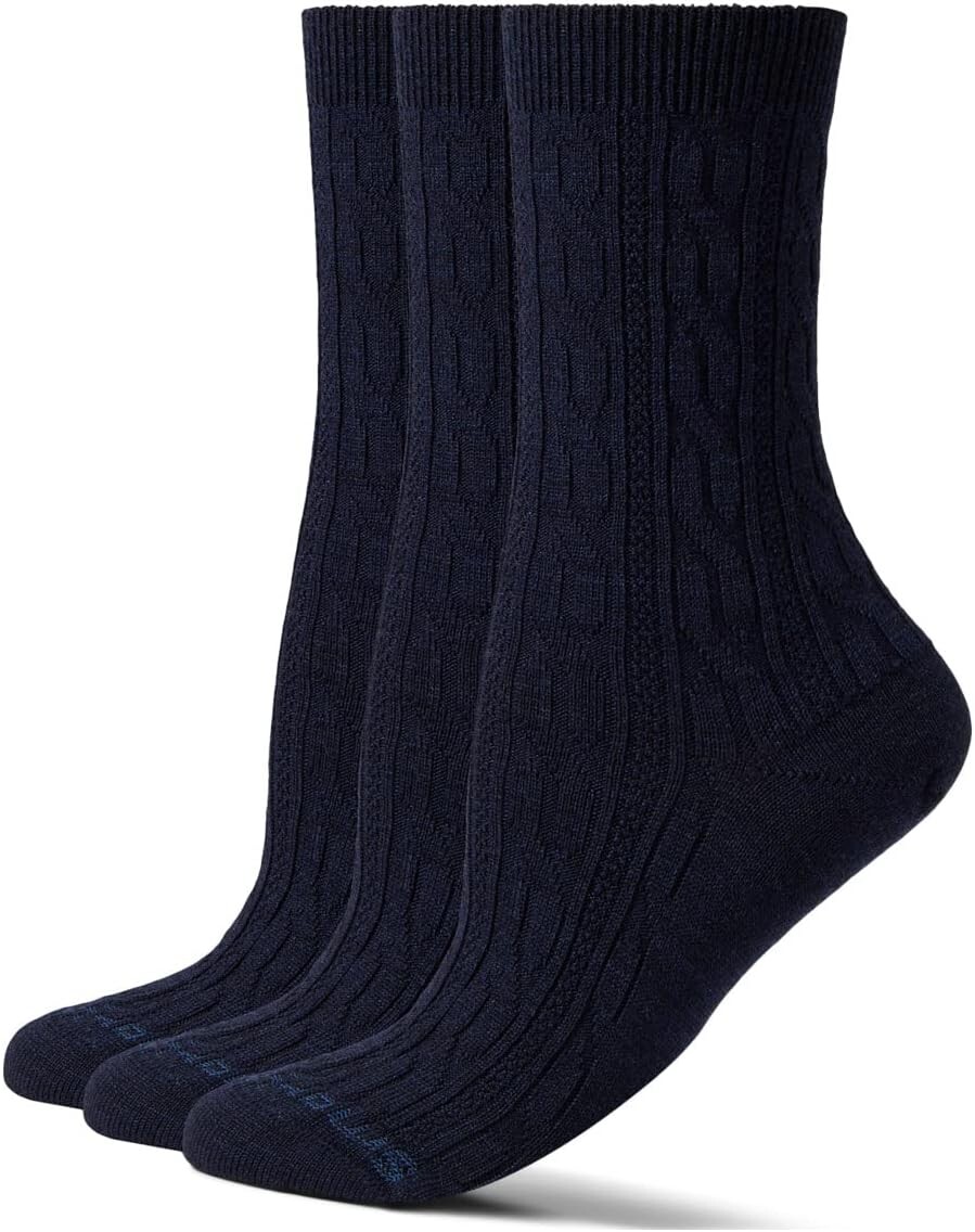 

Повседневные носки для кабельной команды, 3 пары Smartwool, цвет Deep Navy Heather