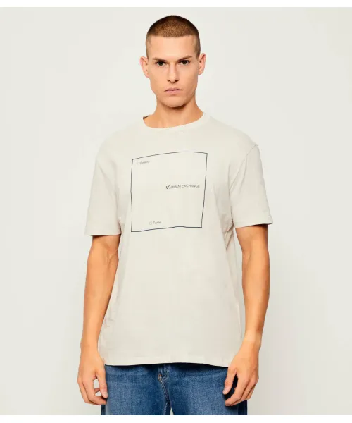 

Футболка Regular fit Armani Exchange, бежевый